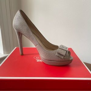 Coach open toe heels